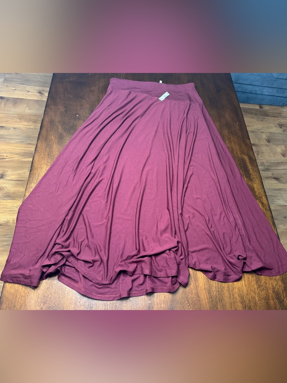 Madewell A-Line Midi Skirt in Deep Berry